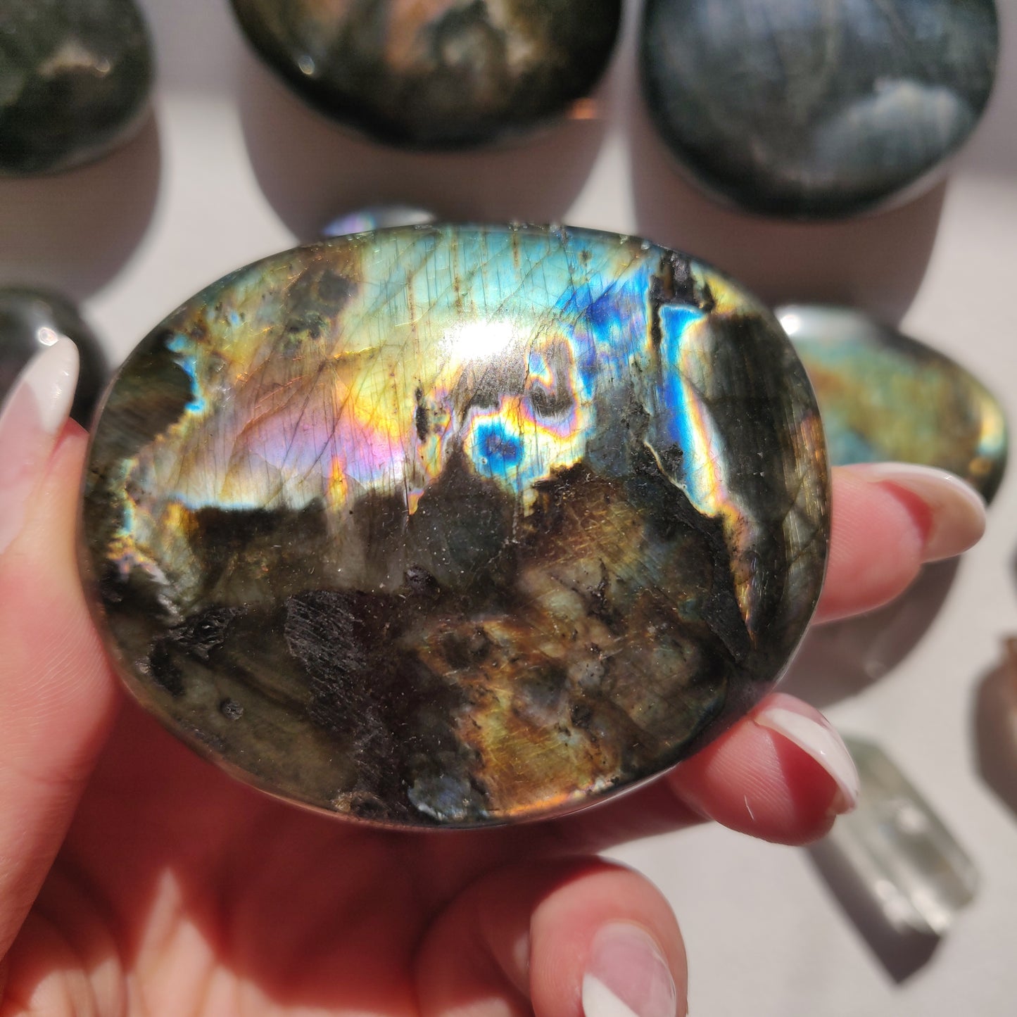 Labradorite Palm Stone (#262) - Simply Affinity