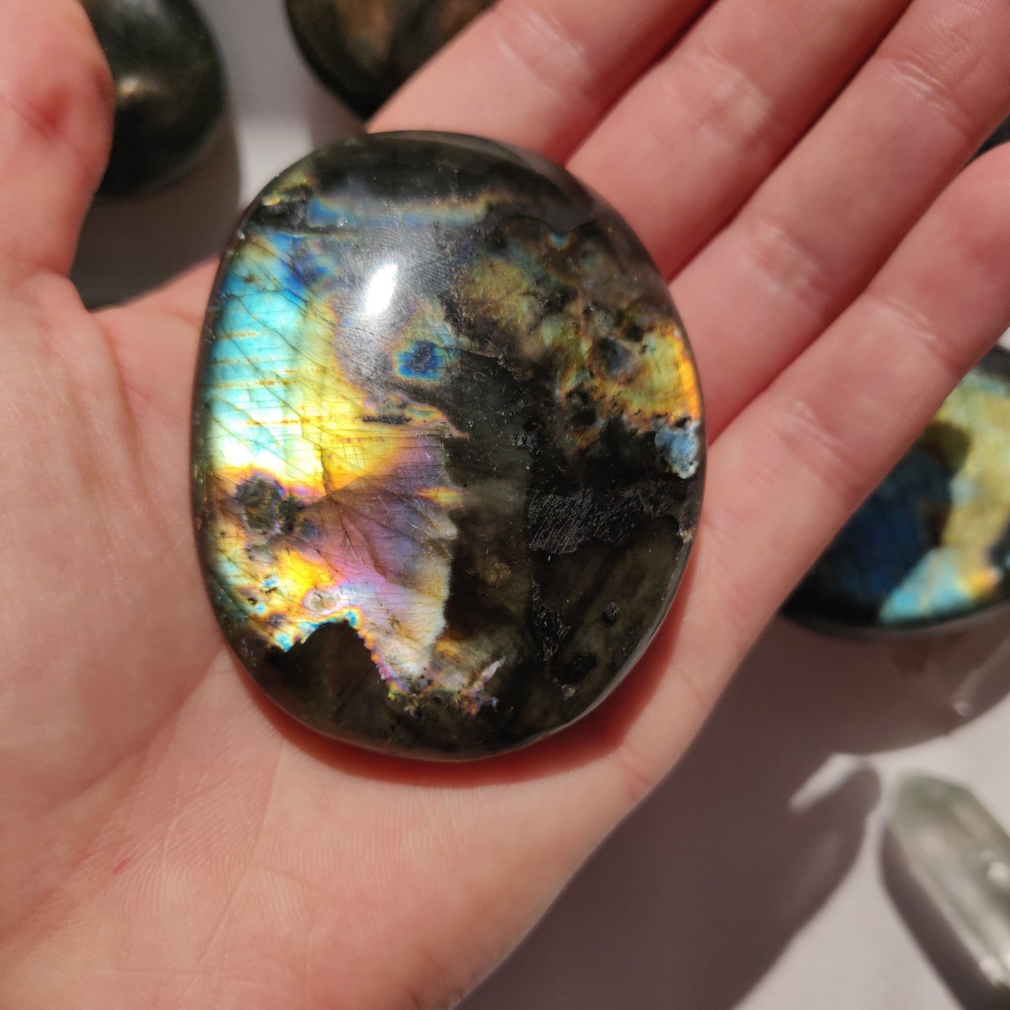 Labradorite Palm Stone (#262) - Simply Affinity