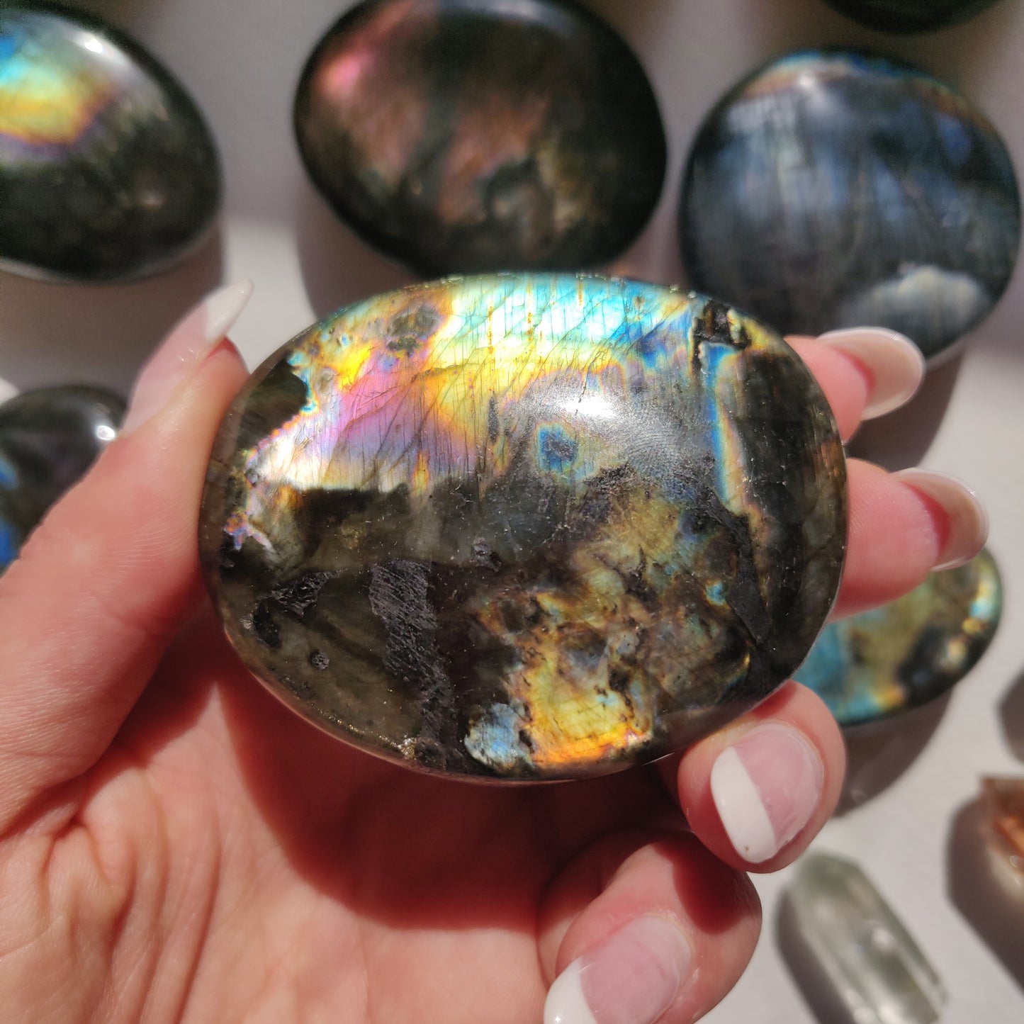 Labradorite Palm Stone (#262) - Simply Affinity