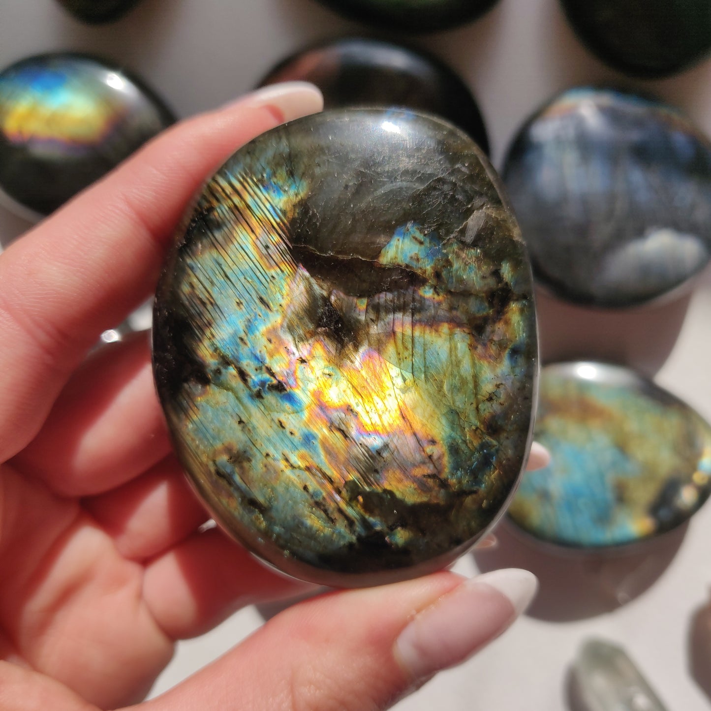 Labradorite Palm Stone (#262) - Simply Affinity
