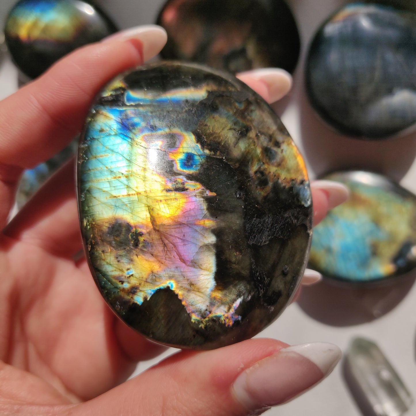 Labradorite Palm Stone (#262) - Simply Affinity