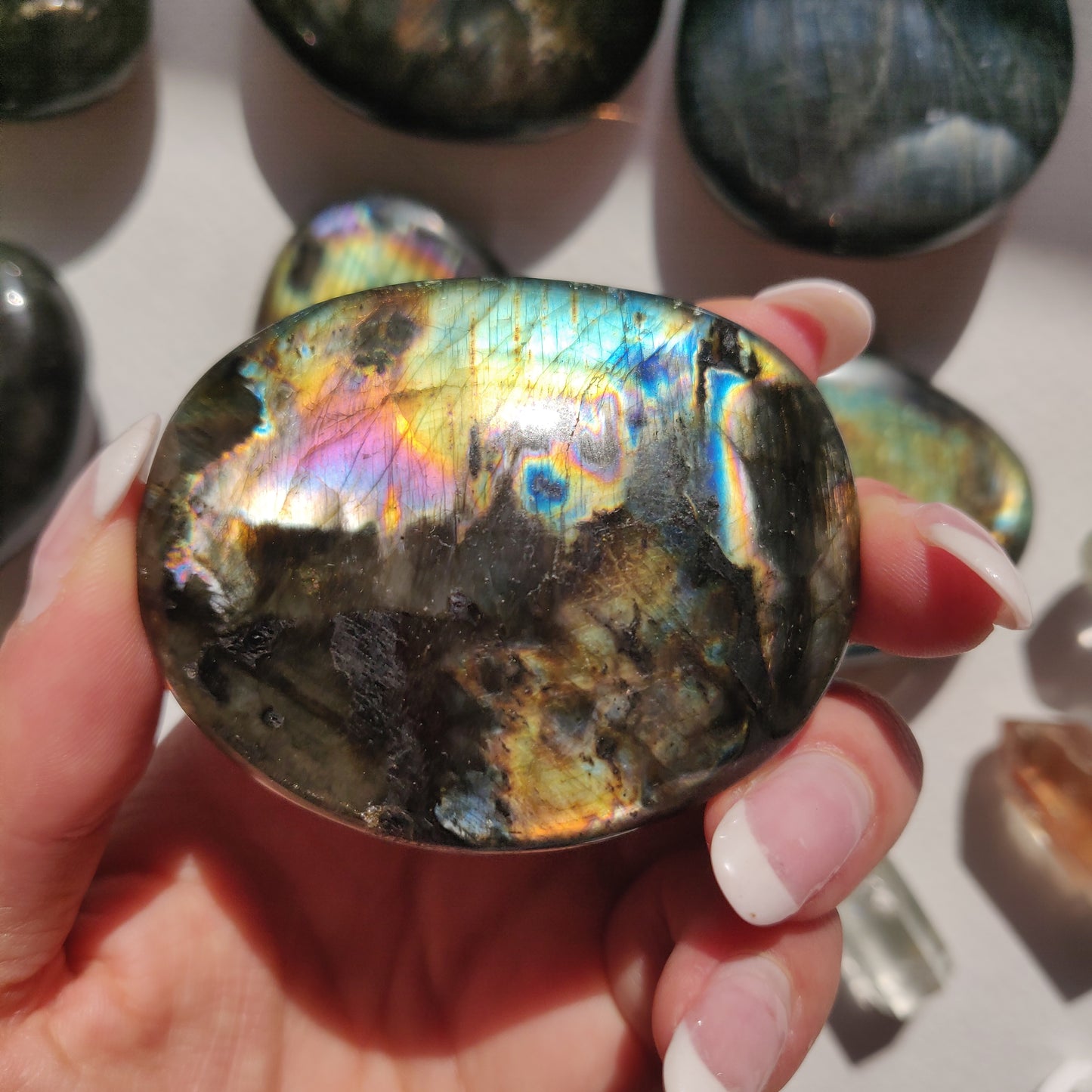 Labradorite Palm Stone (#262) - Simply Affinity