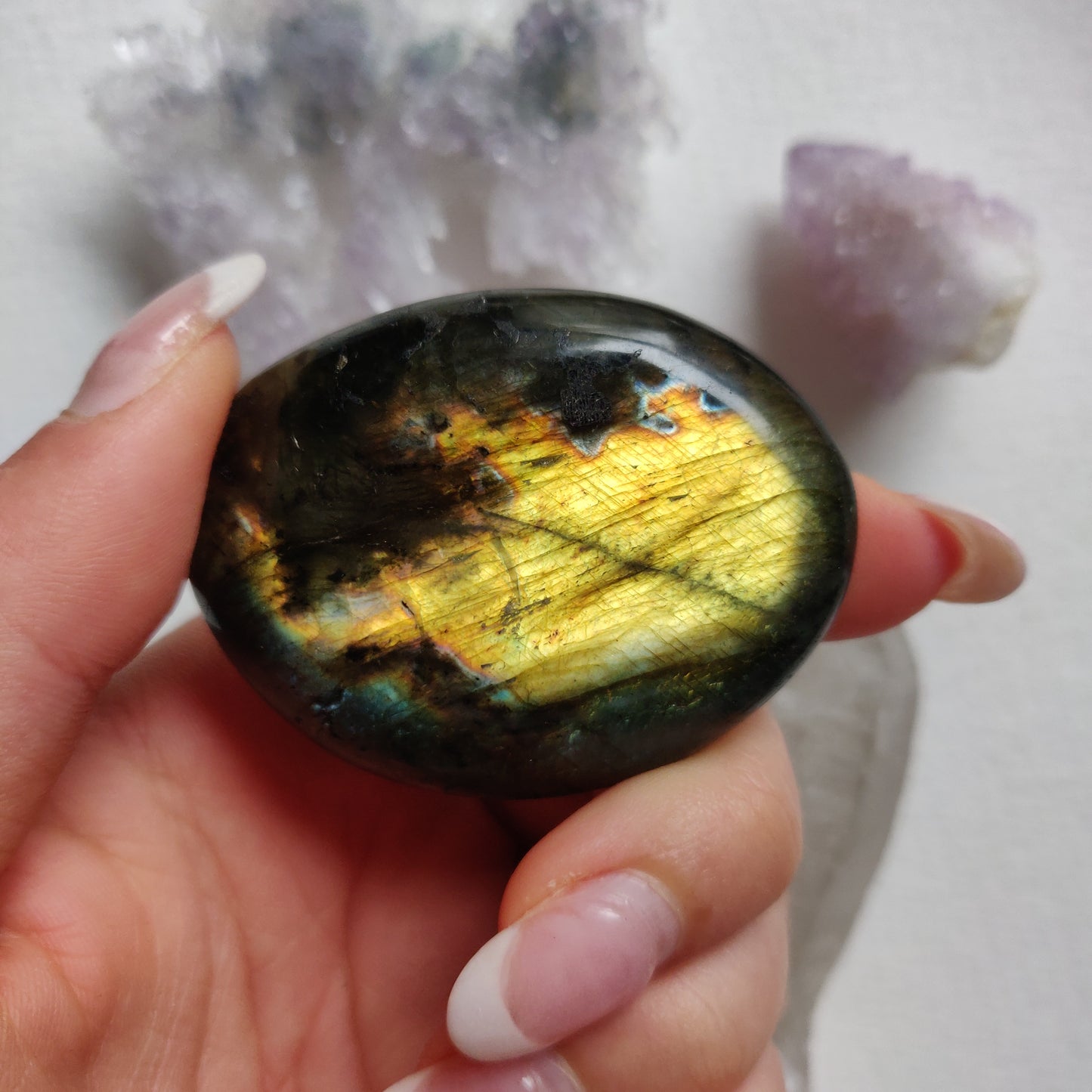 Labradorite Palm Stone (#260) - Simply Affinity