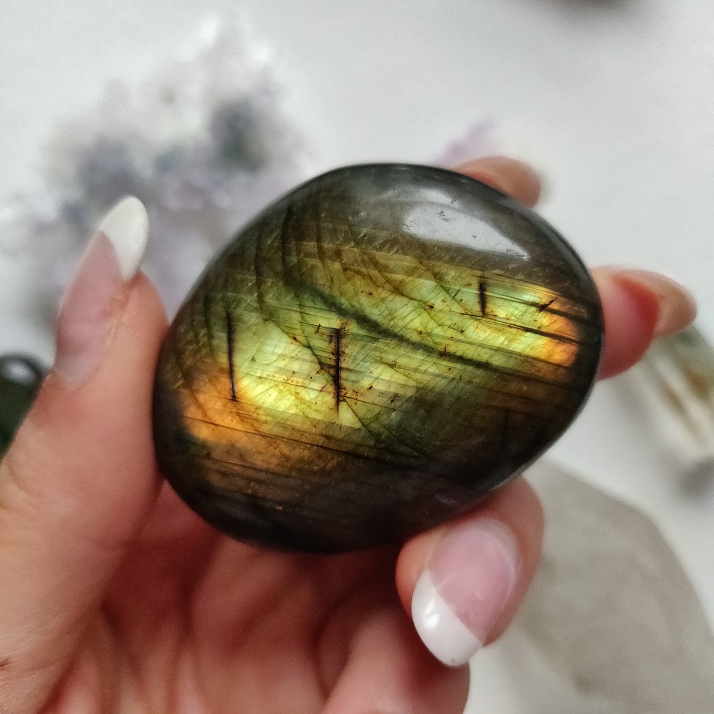 Labradorite Palm Stone (#263) - Simply Affinity