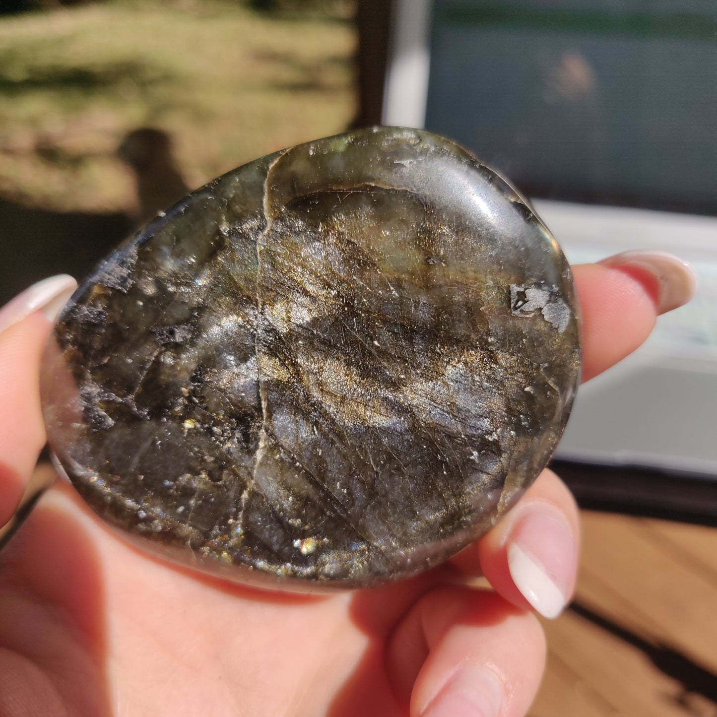 Labradorite Palm Stone (#137) - Simply Affinity