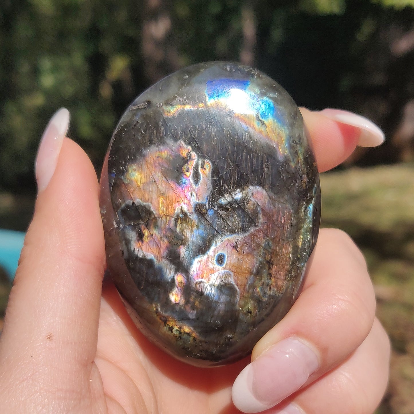 Labradorite Palm Stone (#147) - Simply Affinity