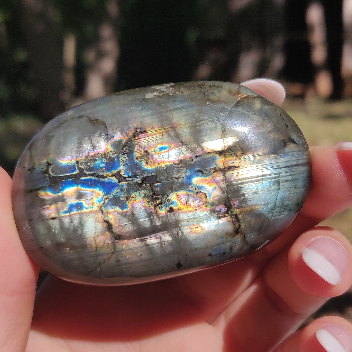 Labradorite Palm Stone (#186) - Simply Affinity