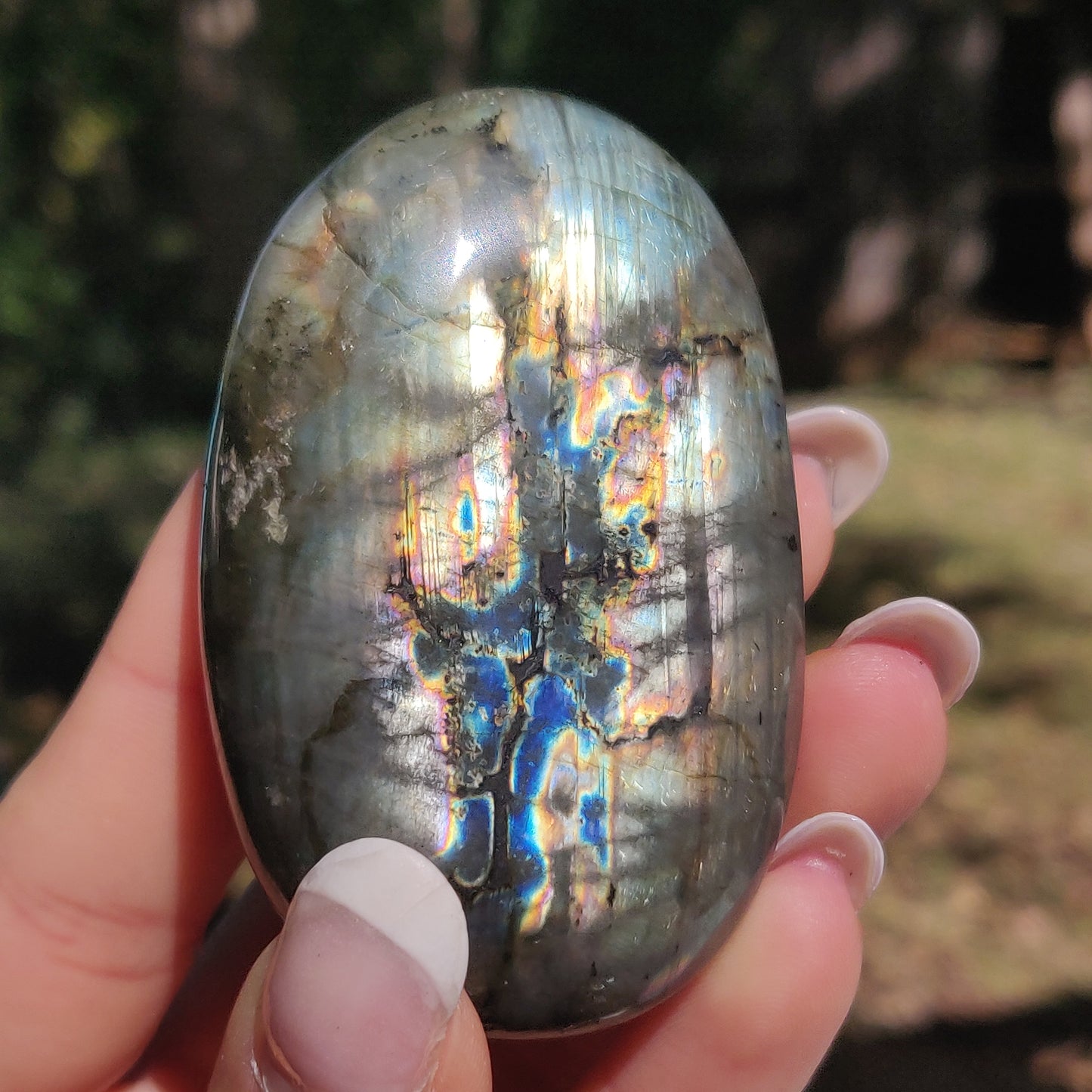 Labradorite Palm Stone (#186) - Simply Affinity