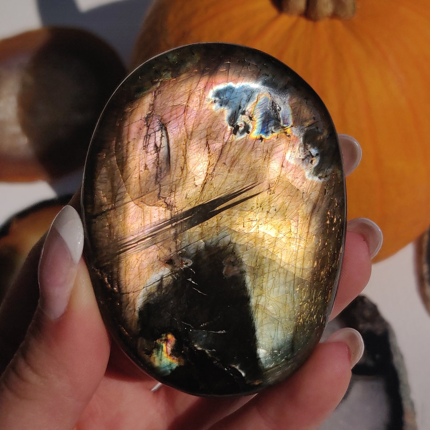 Labradorite Palm Stone (#194) - Simply Affinity