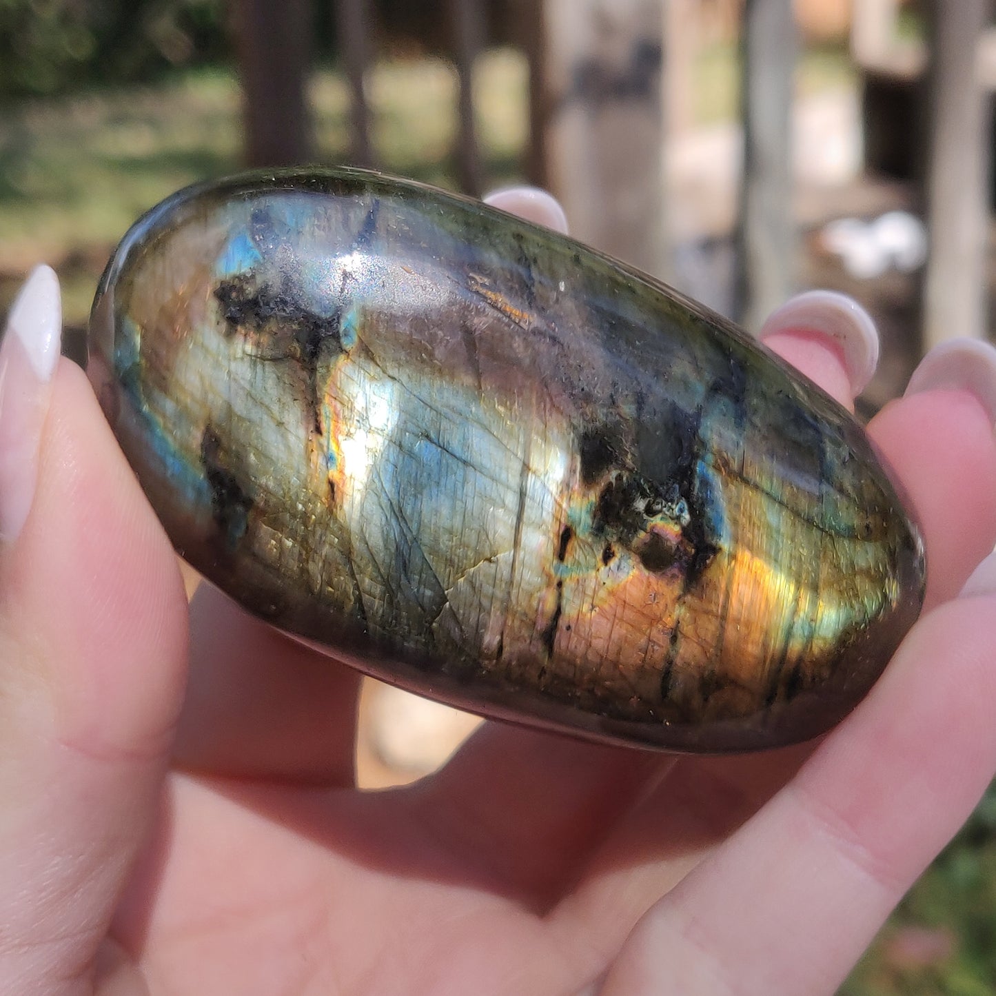 Labradorite Palm Stone (#265) - Simply Affinity