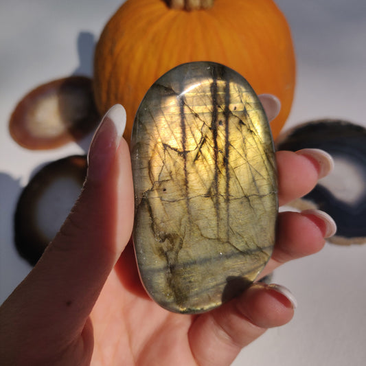 Labradorite Palm Stone (#268) - Simply Affinity