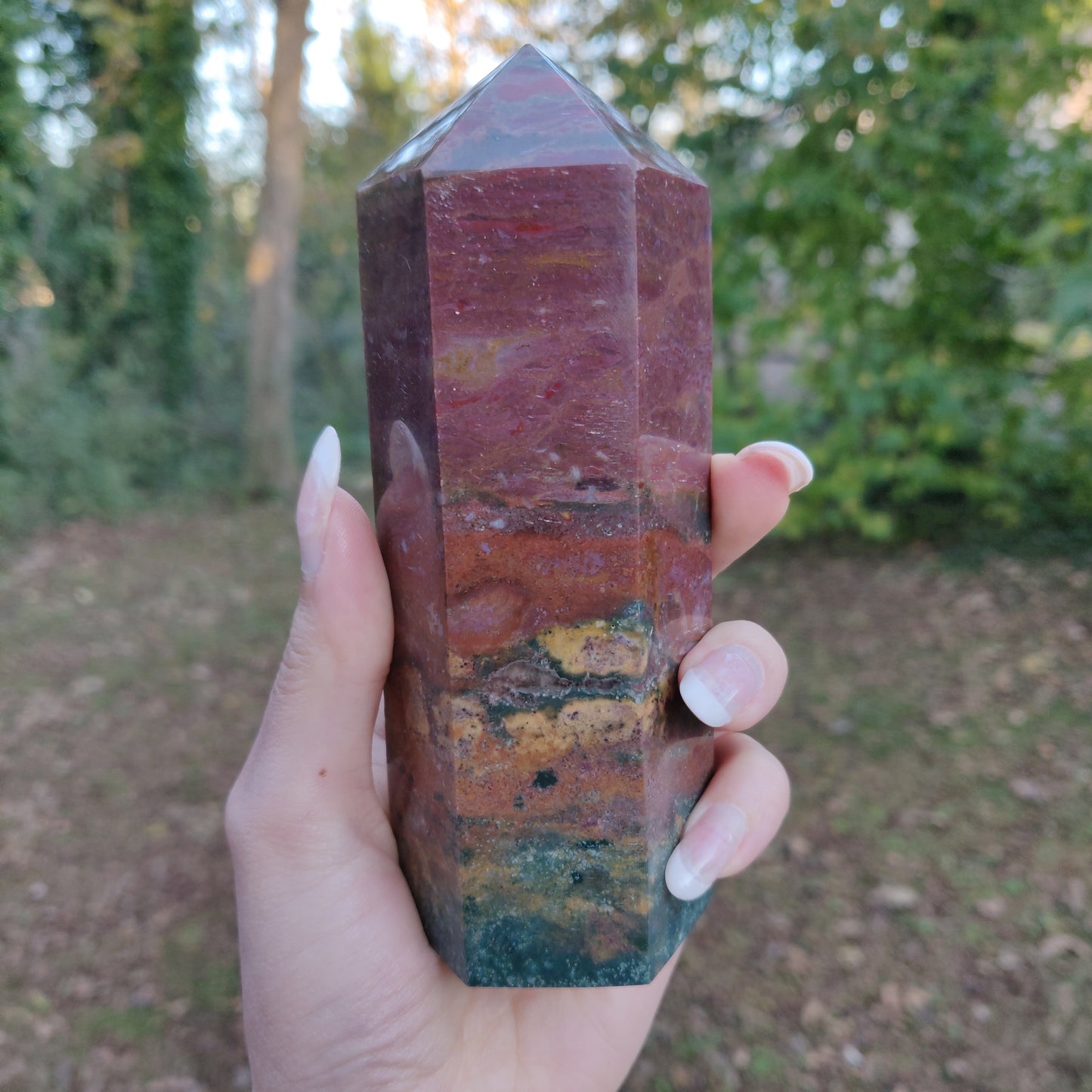 Rainbow Spirit Jasper Tower (#4) - Simply Affinity