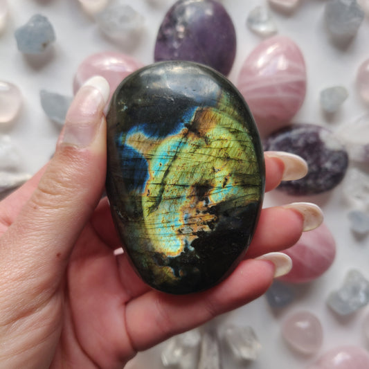 Labradorite Palm Stone (#272) - Simply Affinity