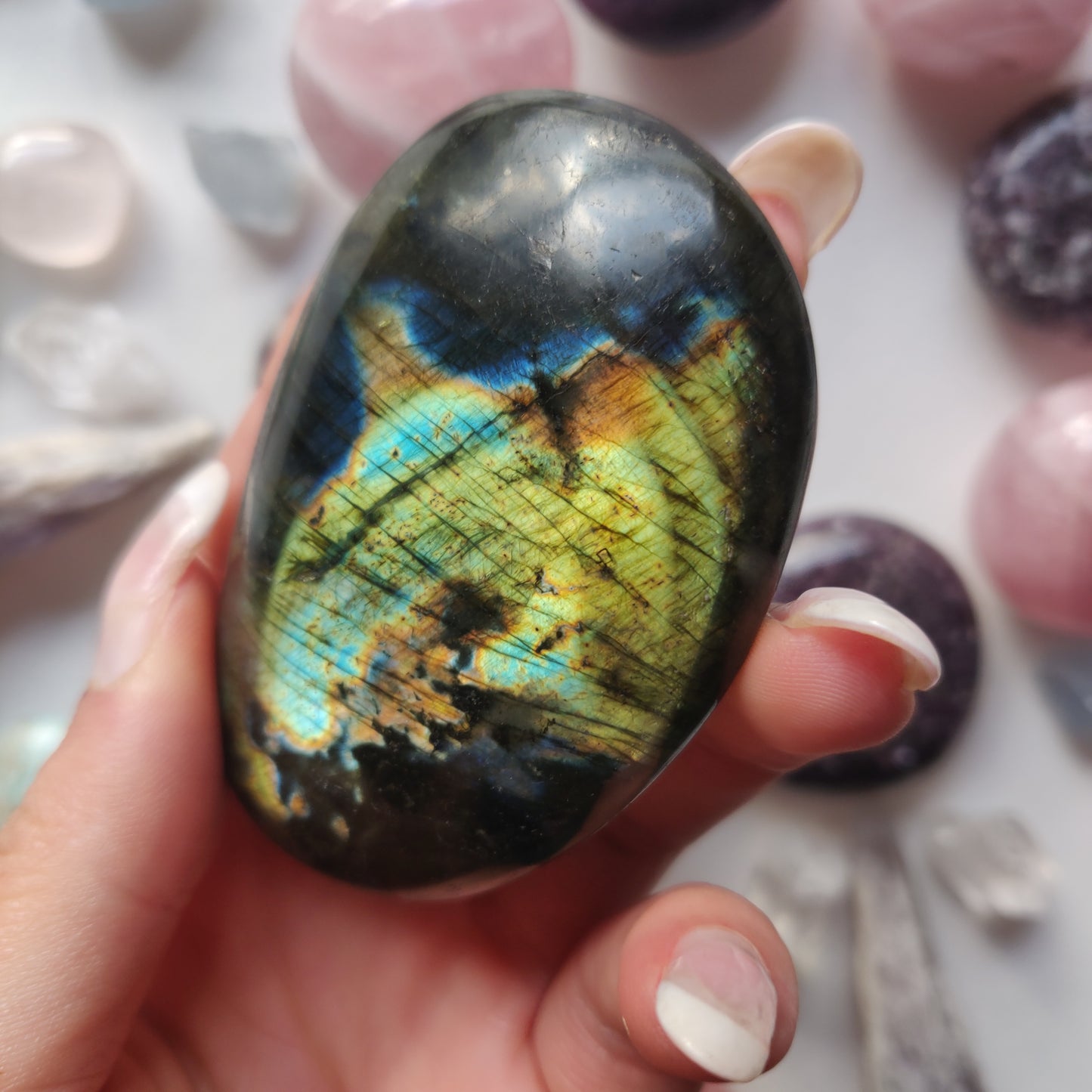 Labradorite Palm Stone (#272) - Simply Affinity
