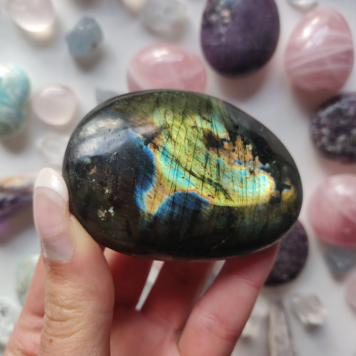 Labradorite Palm Stone (#272) - Simply Affinity