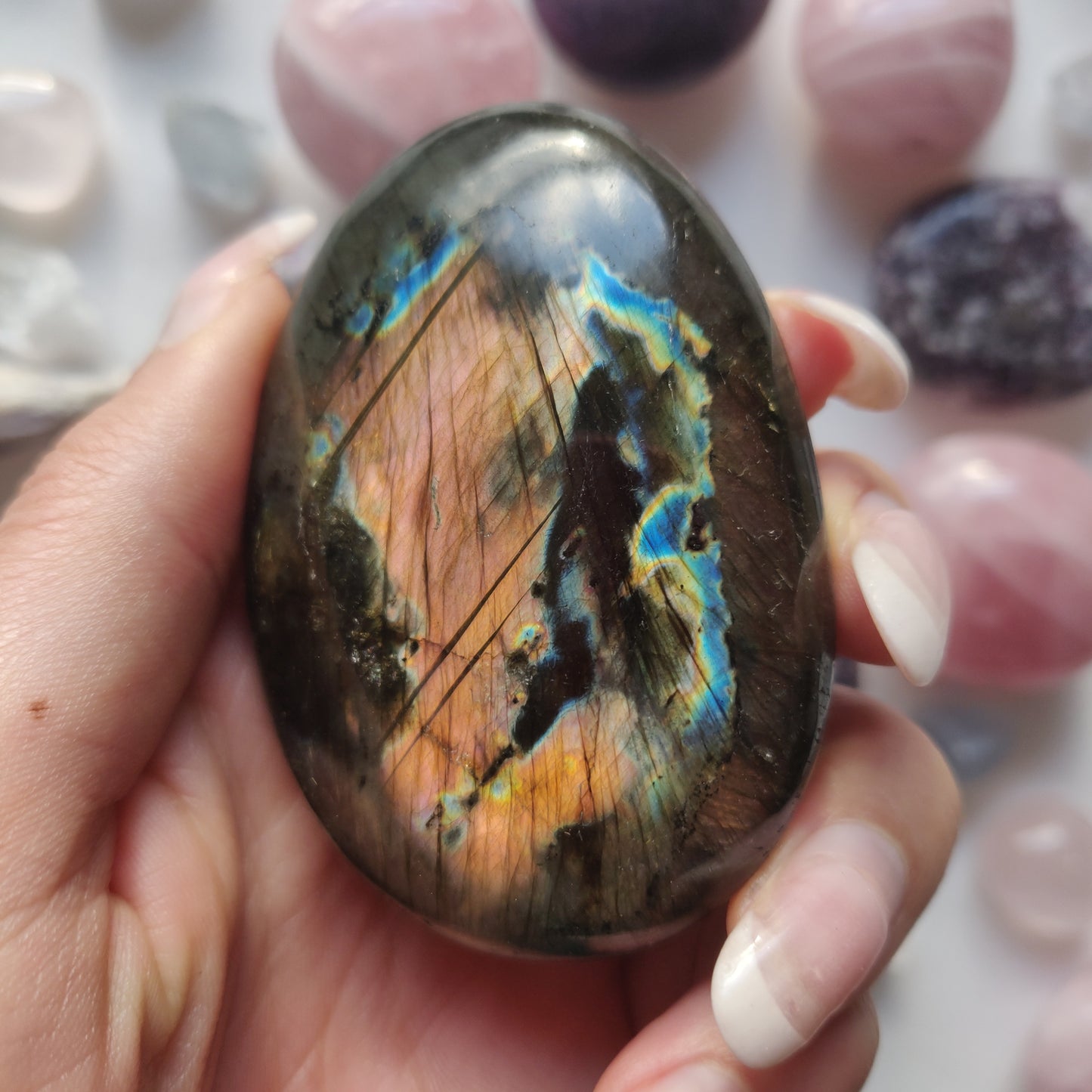Labradorite Palm Stone (#274) - Simply Affinity