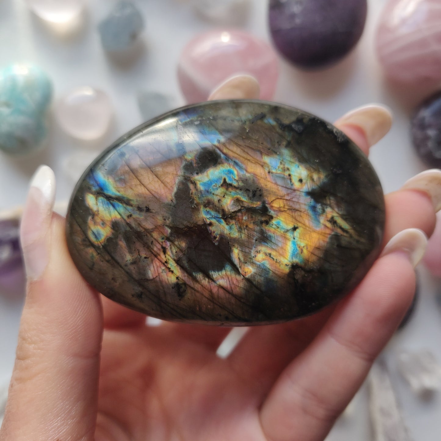 Labradorite Palm Stone (#274) - Simply Affinity
