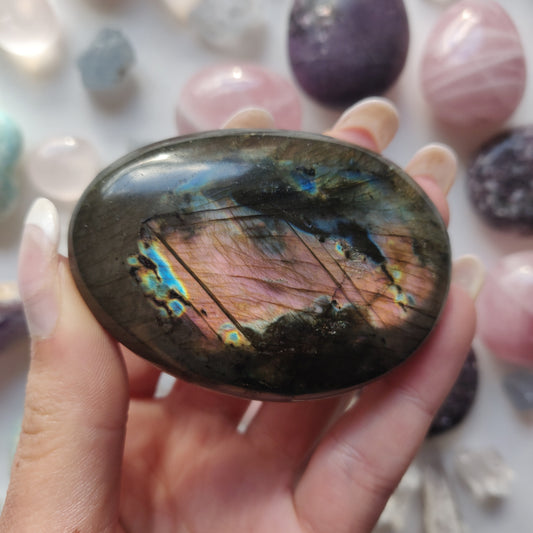 Labradorite Palm Stone (#274) - Simply Affinity