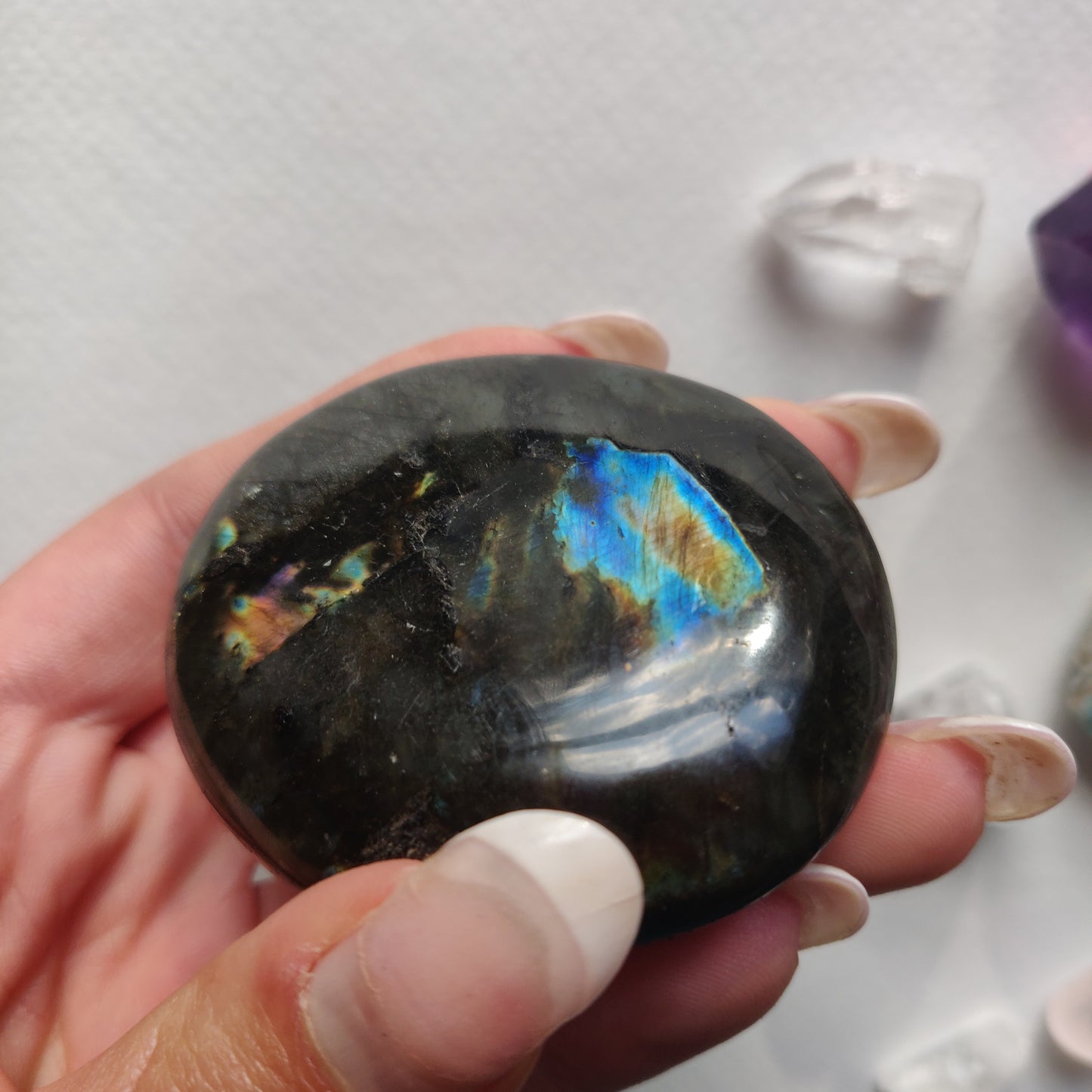 Labradorite Palm Stone (#275) - Simply Affinity