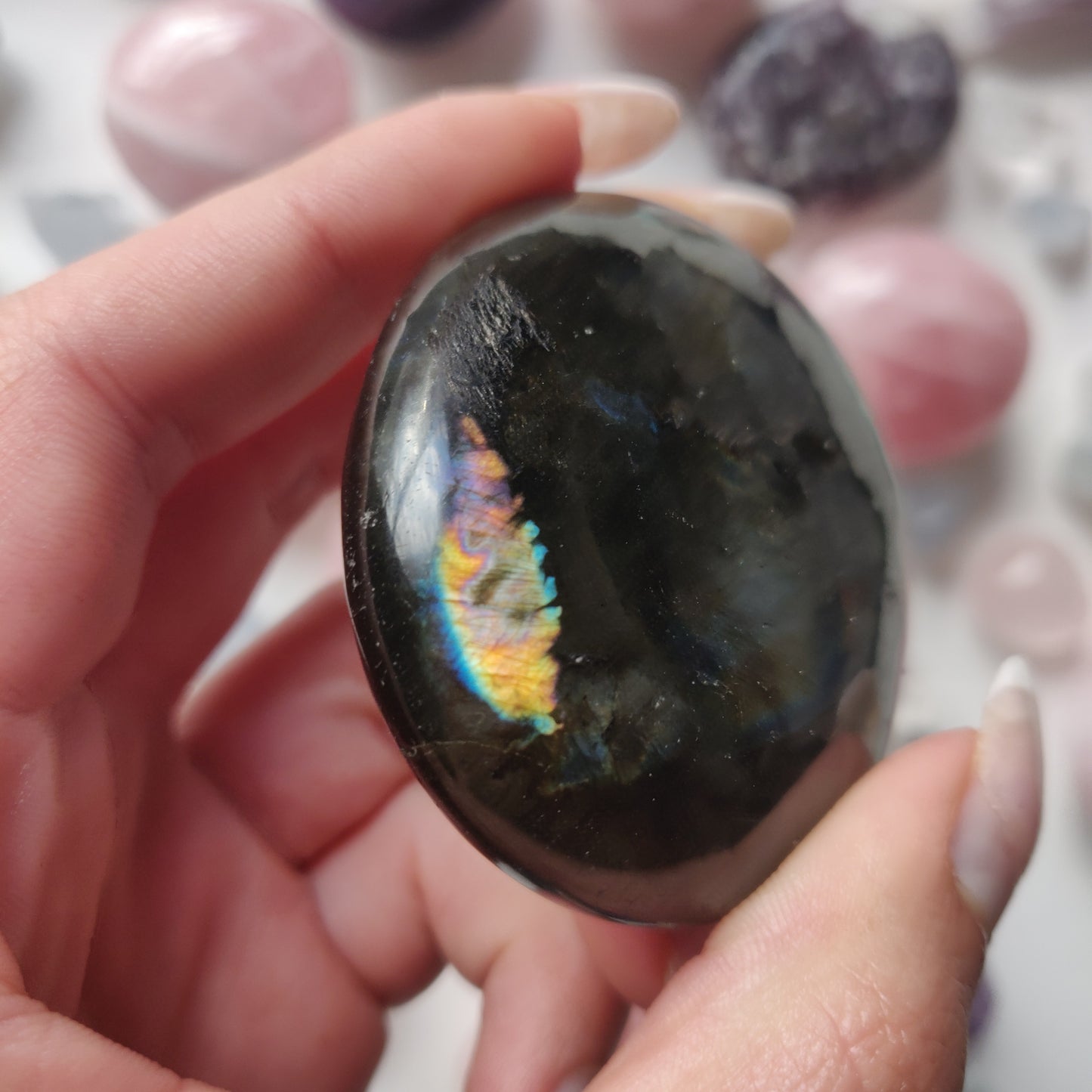 Labradorite Palm Stone (#275) - Simply Affinity