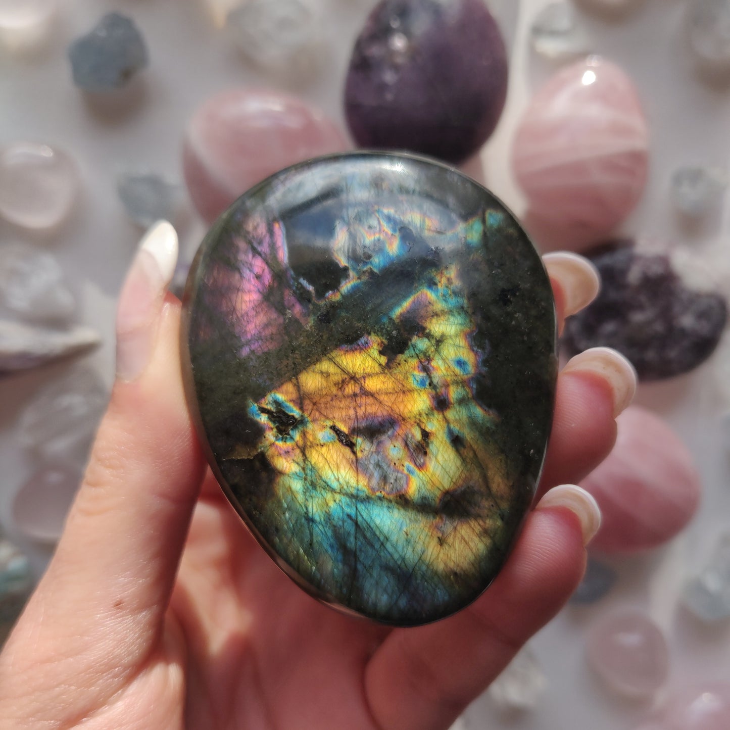 Labradorite Palm Stone (#278) - Simply Affinity