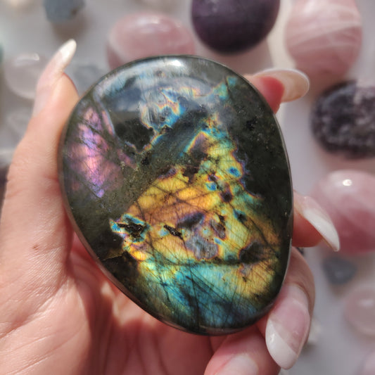 Labradorite Palm Stone (#278) - Simply Affinity