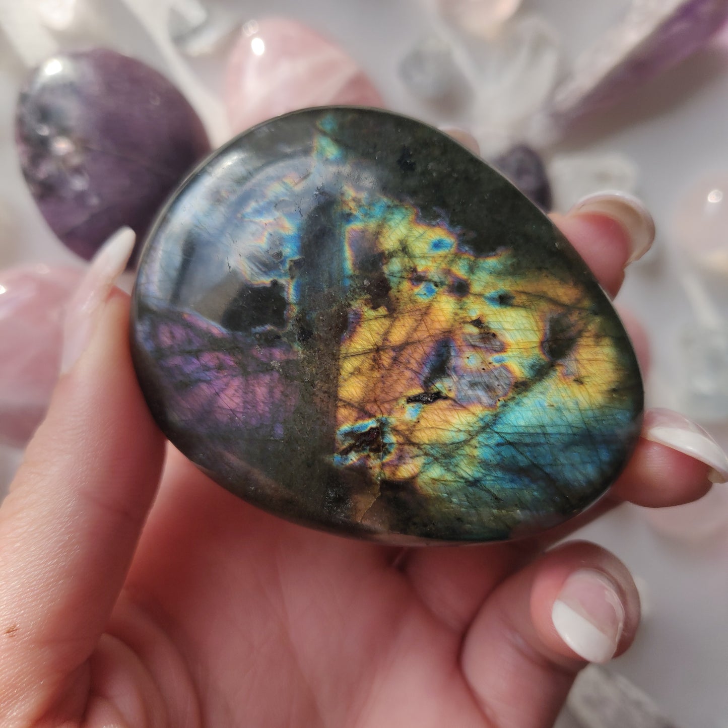 Labradorite Palm Stone (#278) - Simply Affinity
