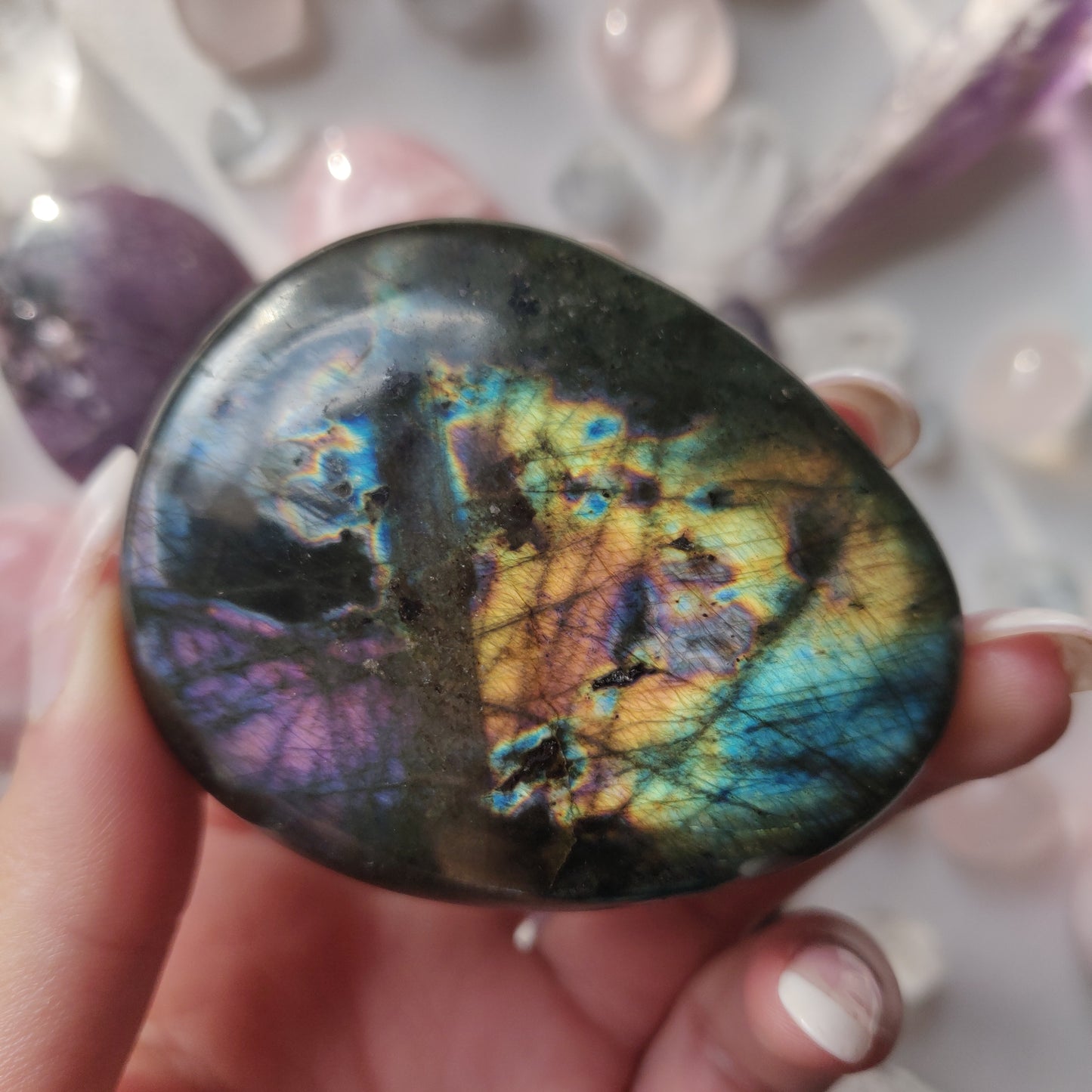 Labradorite Palm Stone (#278) - Simply Affinity