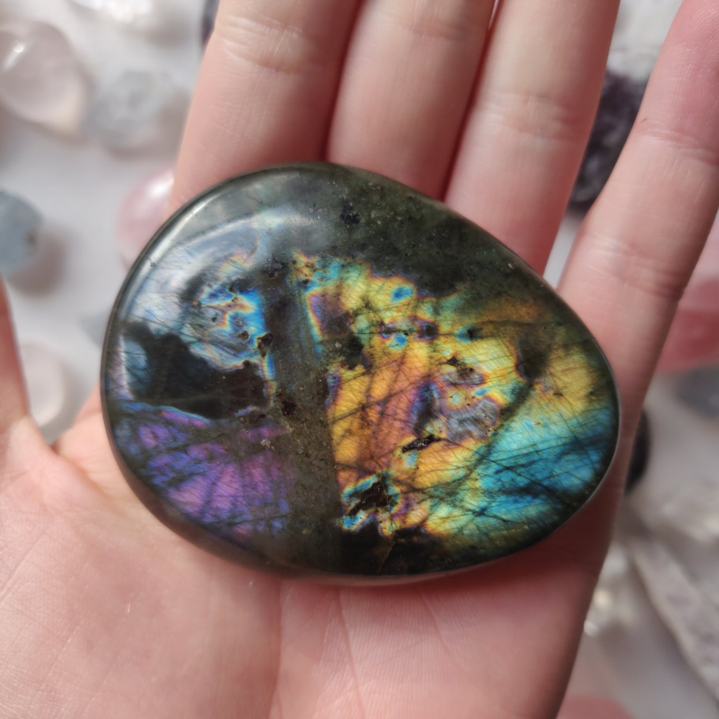 Labradorite Palm Stone (#278) - Simply Affinity