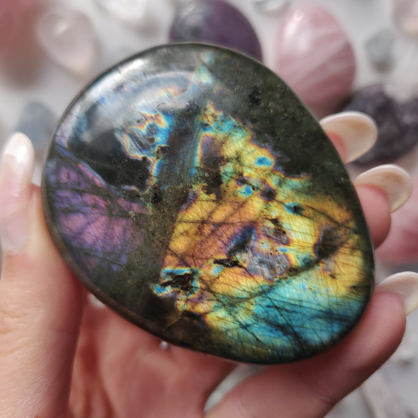 Labradorite Palm Stone (#278) - Simply Affinity