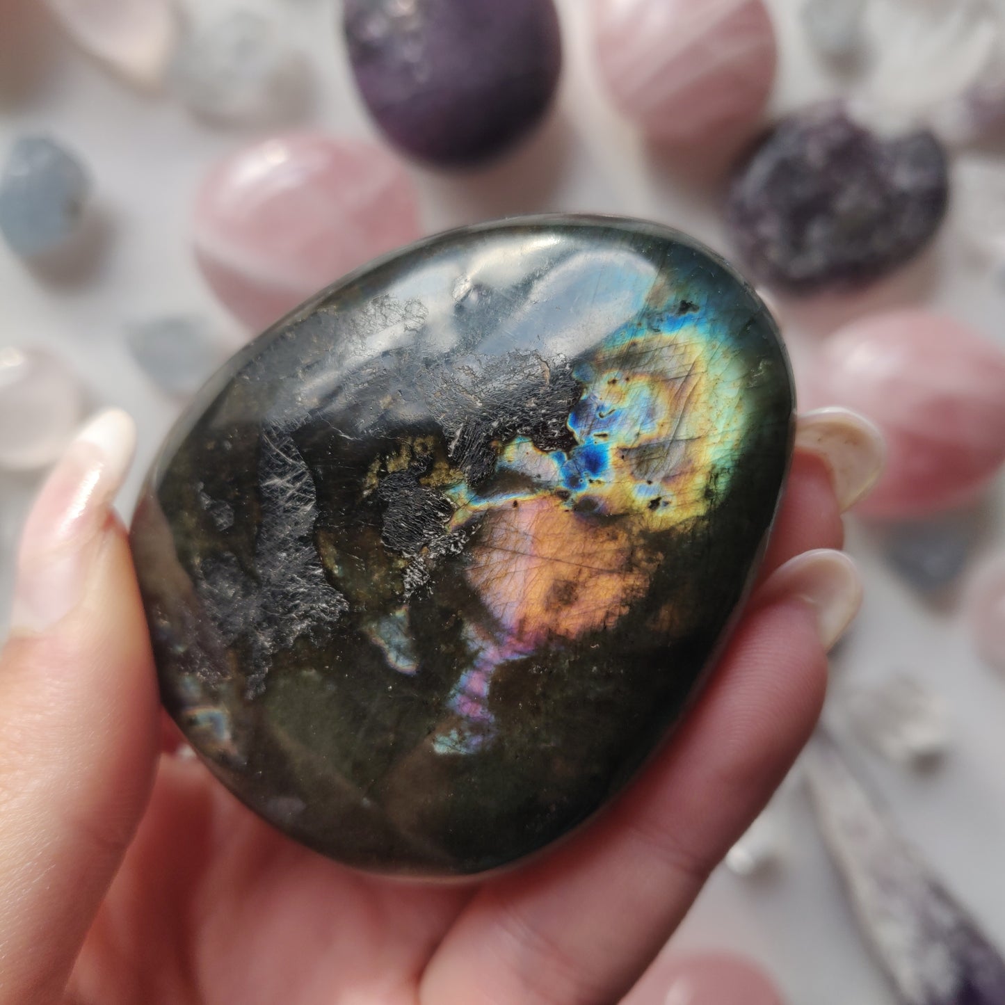 Labradorite Palm Stone (#278) - Simply Affinity