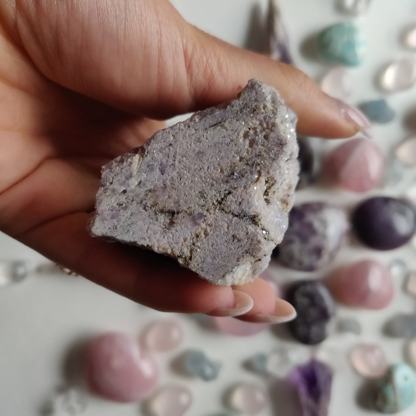 Lepidolite Point - Half Polished (#2) - Simply Affinity