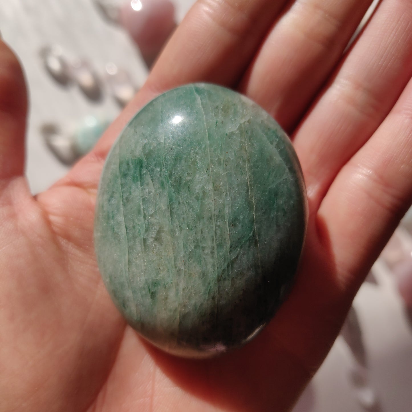 Green Aventurine Palm Stone (#1) - Simply Affinity