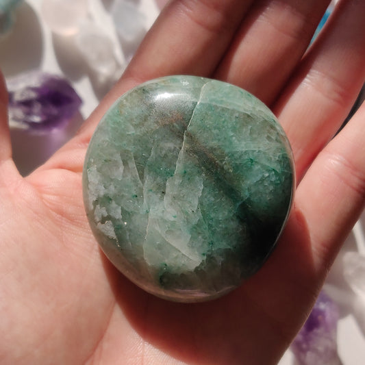 Green Aventurine Palm Stone (#7) - Simply Affinity