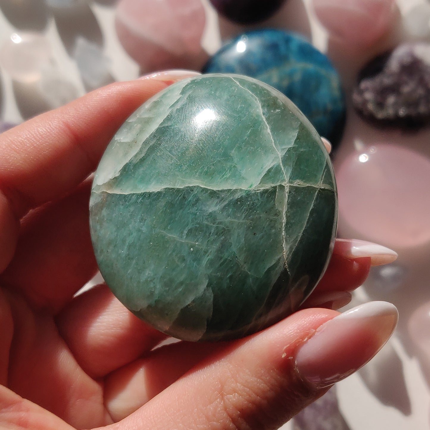 Green Aventurine Palm Stone (#8) - Simply Affinity