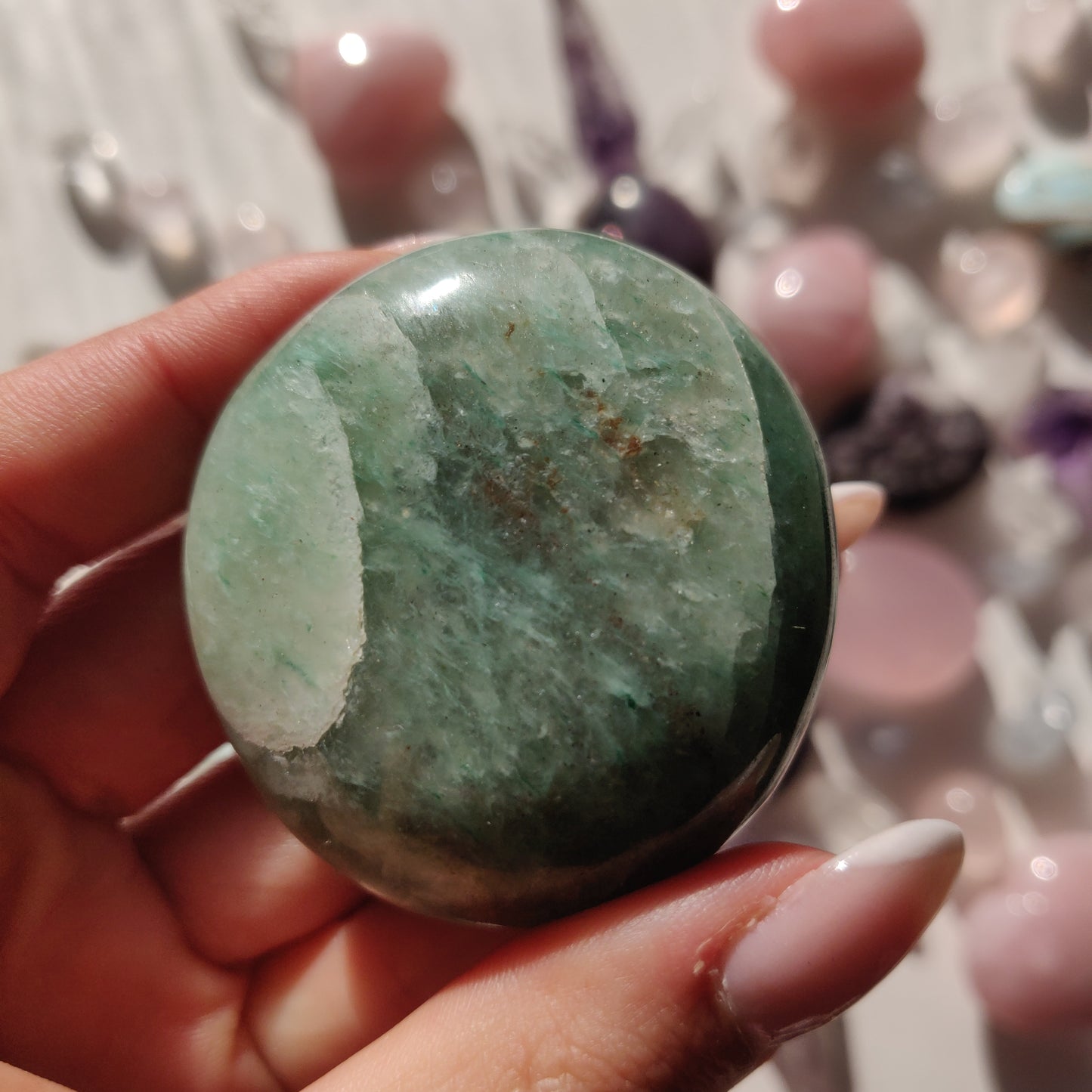 Green Aventurine Palm Stone (#9) - Simply Affinity