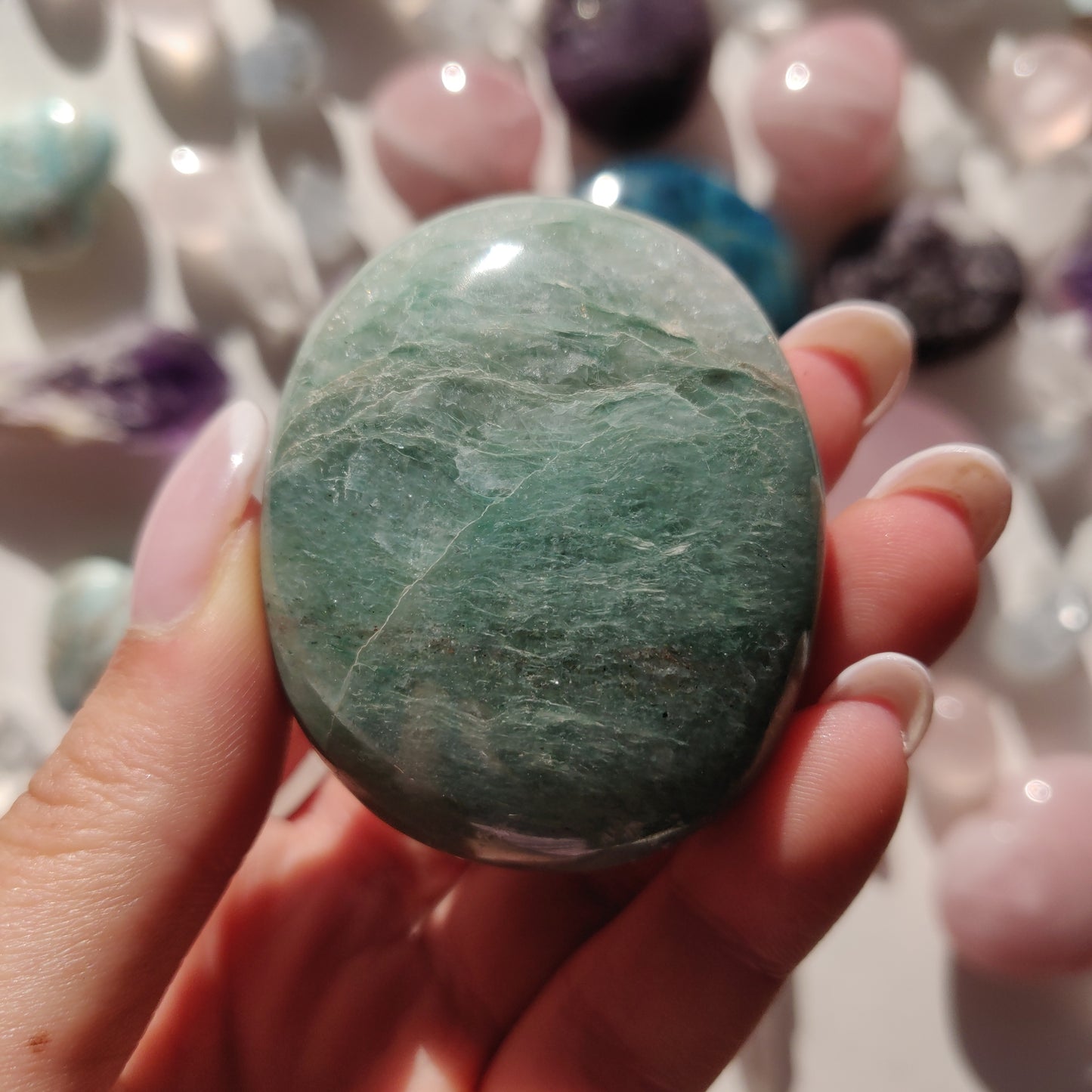 Green Aventurine Palm Stone (#10) - Simply Affinity