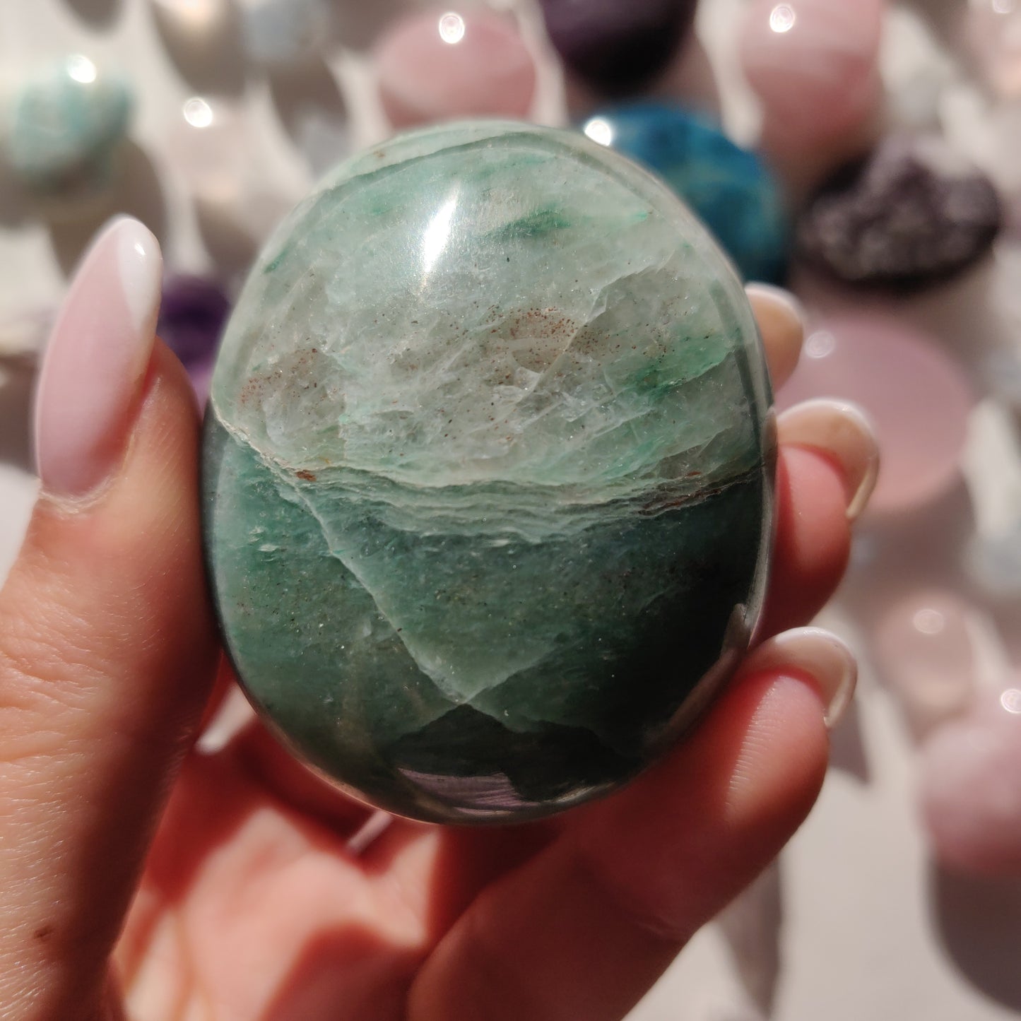 Green Aventurine Palm Stone (#10) - Simply Affinity