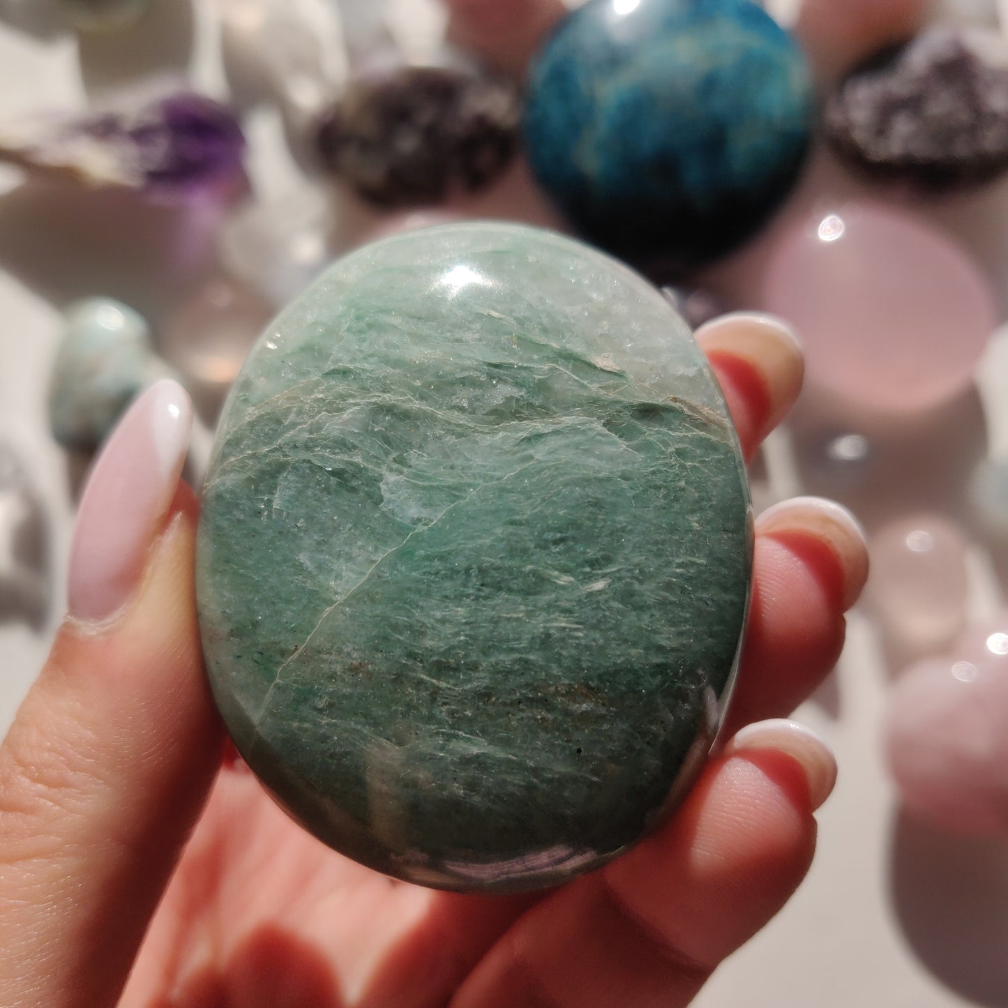 Green Aventurine Palm Stone (#10) - Simply Affinity