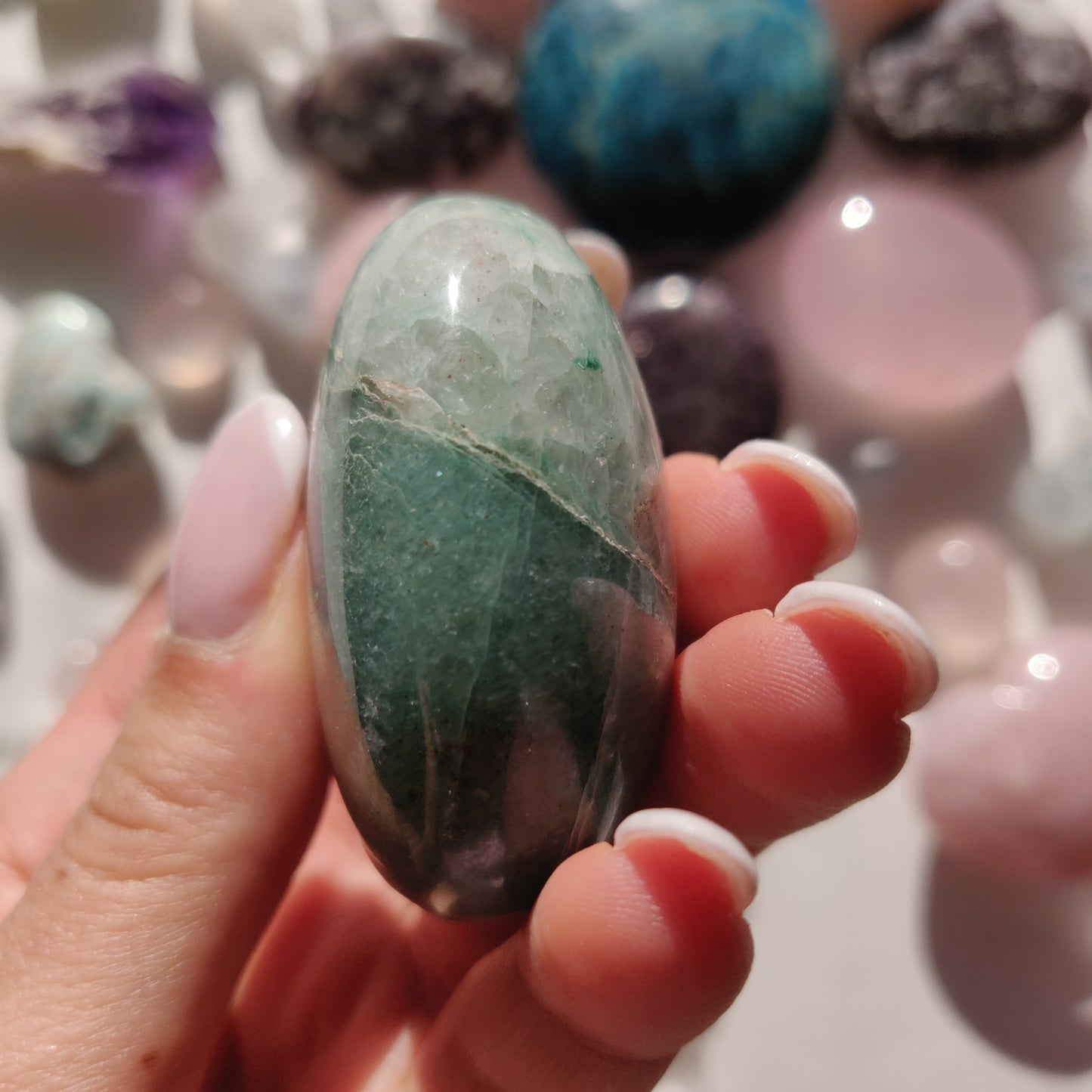 Green Aventurine Palm Stone (#10) - Simply Affinity