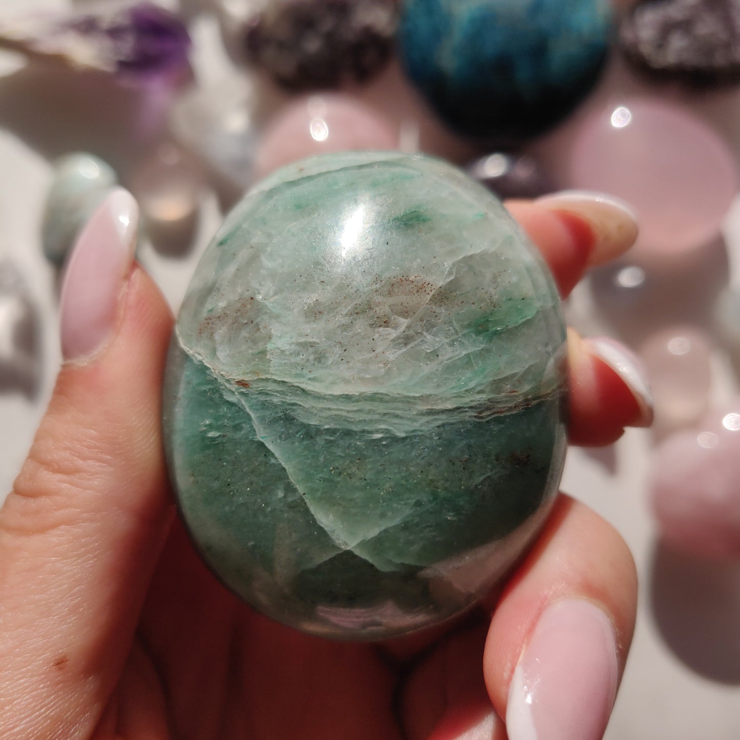 Green Aventurine Palm Stone (#10) - Simply Affinity