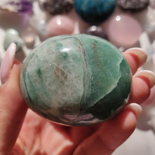 Green Aventurine Palm Stone (#10) - Simply Affinity
