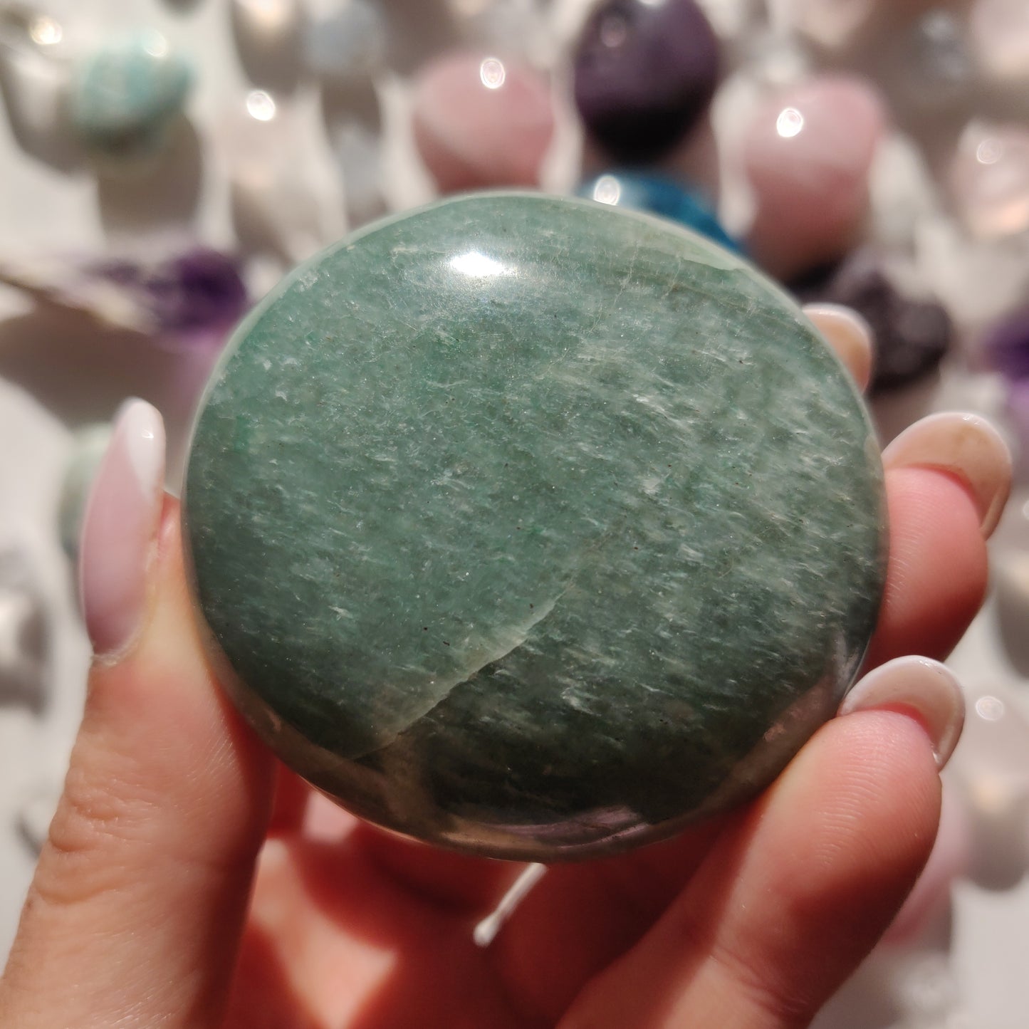 Green Aventurine Palm Stone (#11) - Simply Affinity