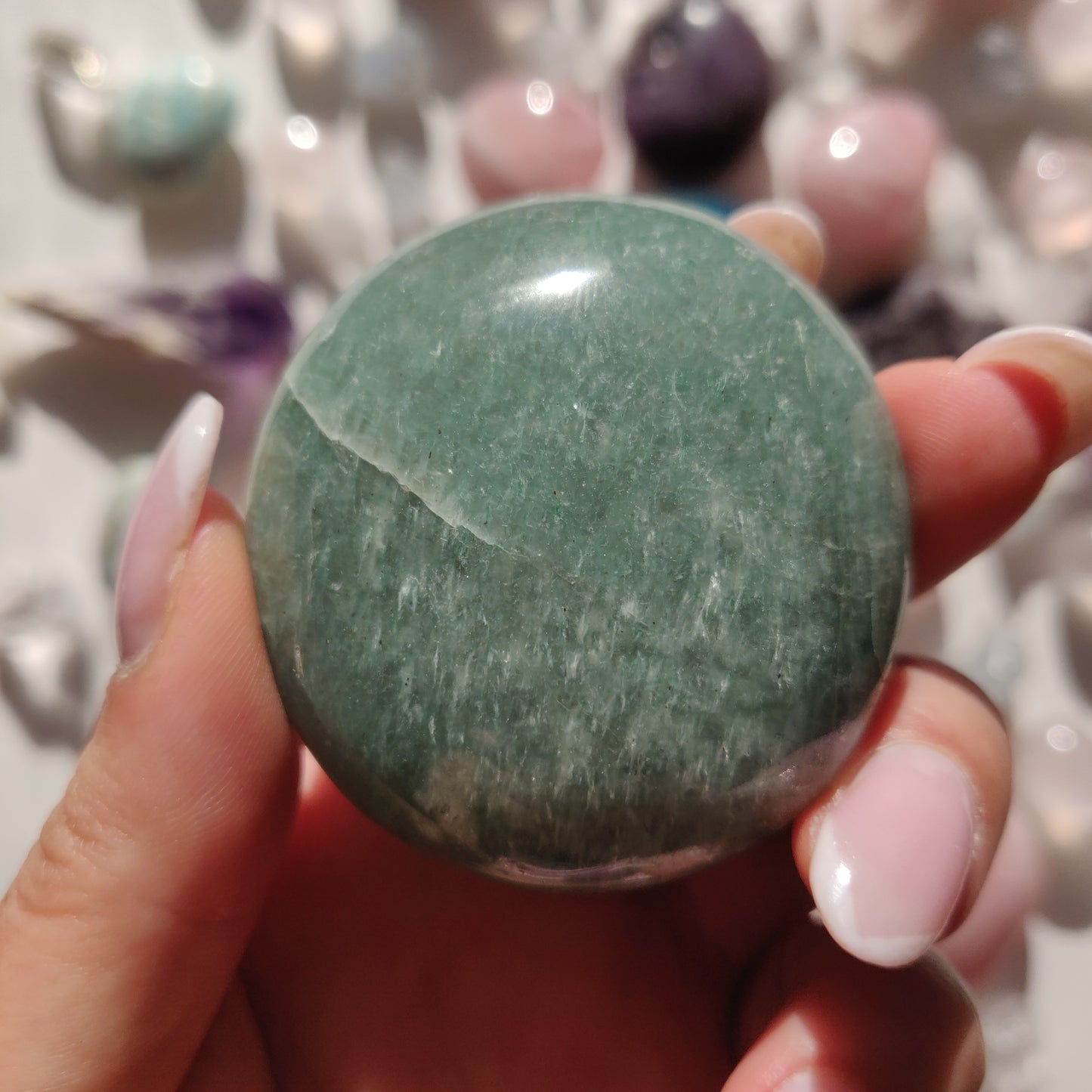 Green Aventurine Palm Stone (#11) - Simply Affinity