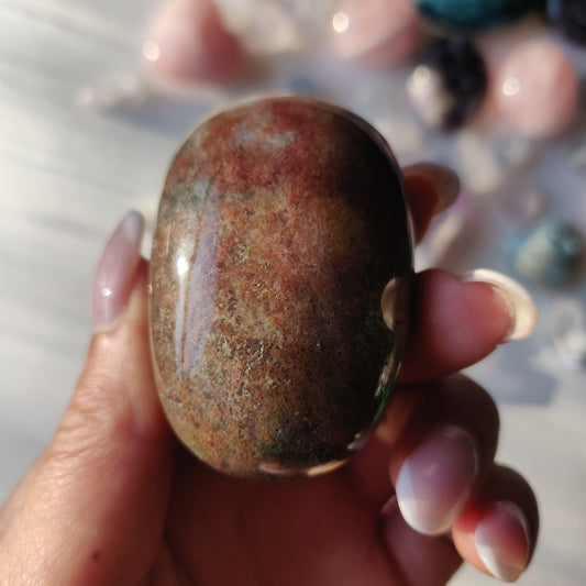 Rainbow Spirit Jasper Palm Stone (#10) - Simply Affinity