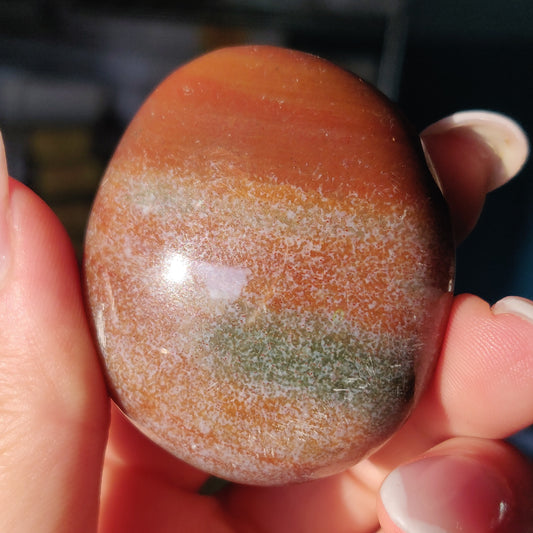 Rainbow Spirit Jasper Palm Stone (#13) - Simply Affinity