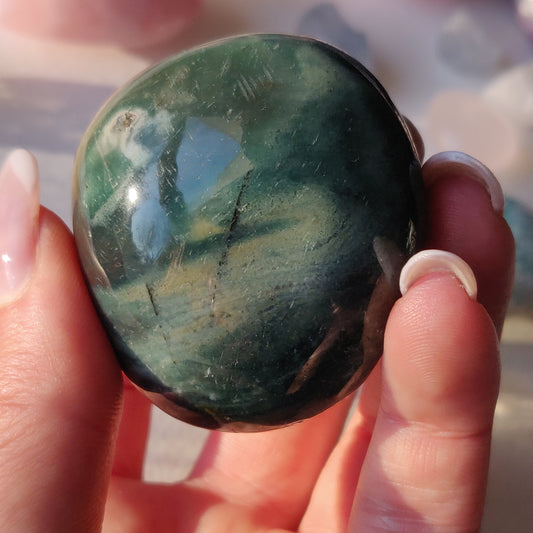 Rainbow Spirit Jasper Palm Stone (#14) - Simply Affinity