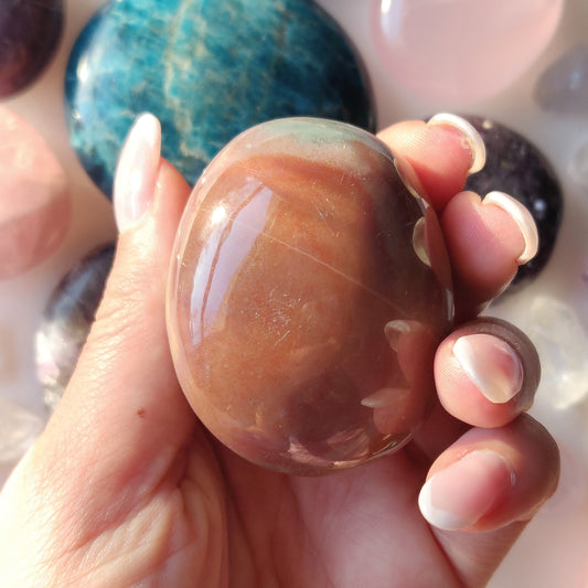 Rainbow Spirit Jasper Palm Stone (#15) - Simply Affinity