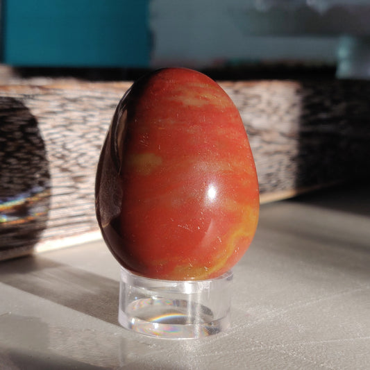 Rainbow Spirit Jasper Egg (#1) - Simply Affinity