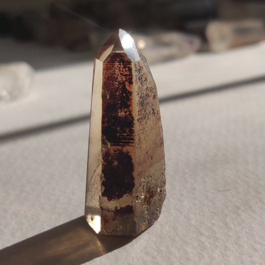 Smoky Garden Quartz Point, Lodolite Point (#3G) - Simply Affinity